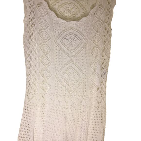 Polo Ralph Lauren white Cotton crochet Knit Pointelle Dress - Picture 6 of 9